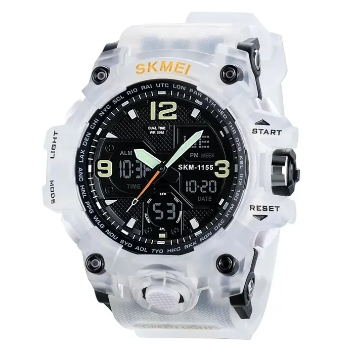 SKMEI 1155B montre de Sport 5Bar étanche double affichage montres Relogio Masculino