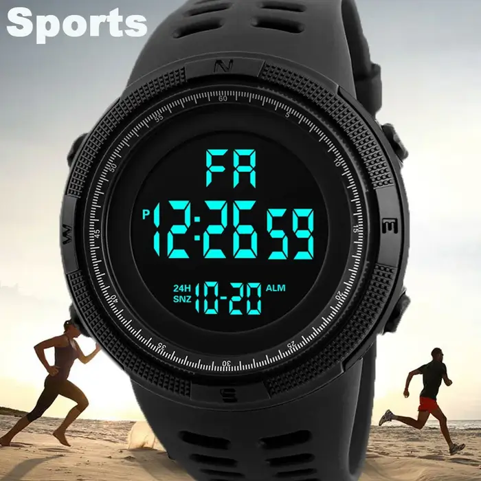 Montre numérique pour hommes montre-bracelet de Sport militaire multifonction étanche montres de Sport enfants étudiant montre électronique pour hommes cadeaux