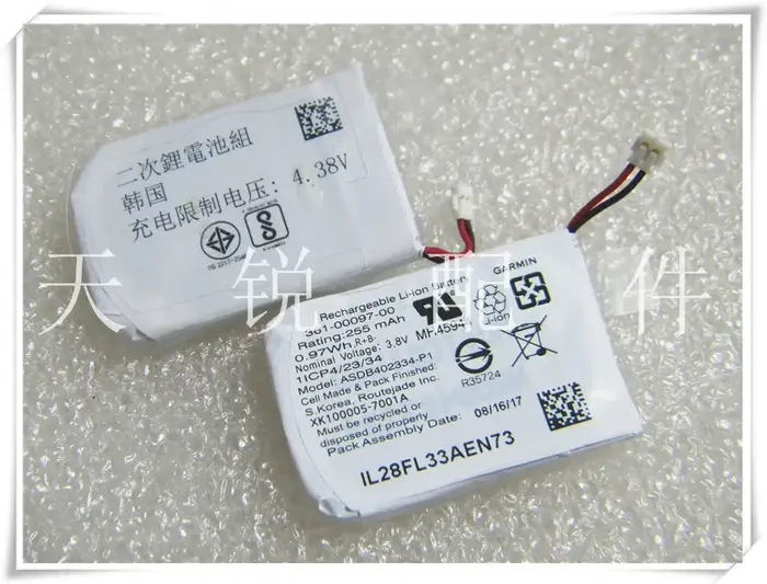 Batterie d'origine pour Garmin 361-00097-00, compatible avec la montre Fenix 5