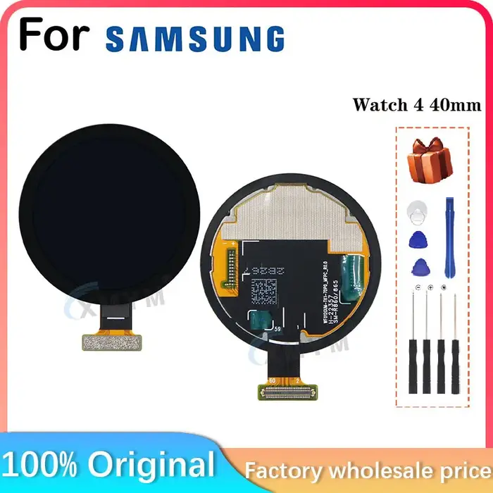 Pour Samsung Galaxy Watch 4 40mm R860 R865 SM-R860 SM-R865 smartwatch Bluetooth WiFi + LTE LCD écran plaque de couverture en verre remplacer