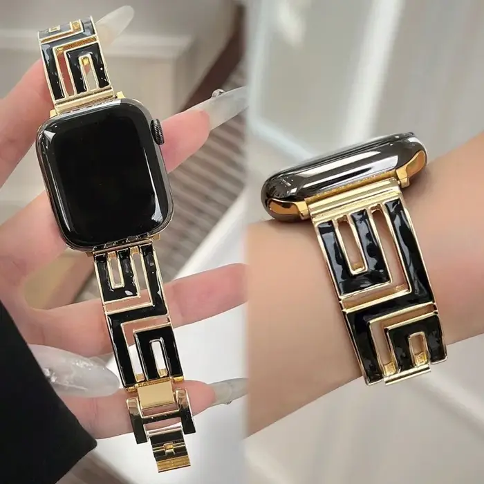 Bracelet croisé en spirale pour Bracelet de montre Apple Ultra 2 49mm 38 40 41 42 44 45 46mm, Bracelet en métal série IWatch 10 9 8 7 6 SE 5 4 3