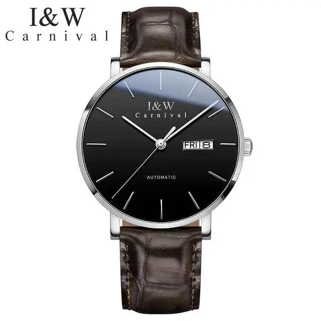 Montre Homme suisse I & W luxe or