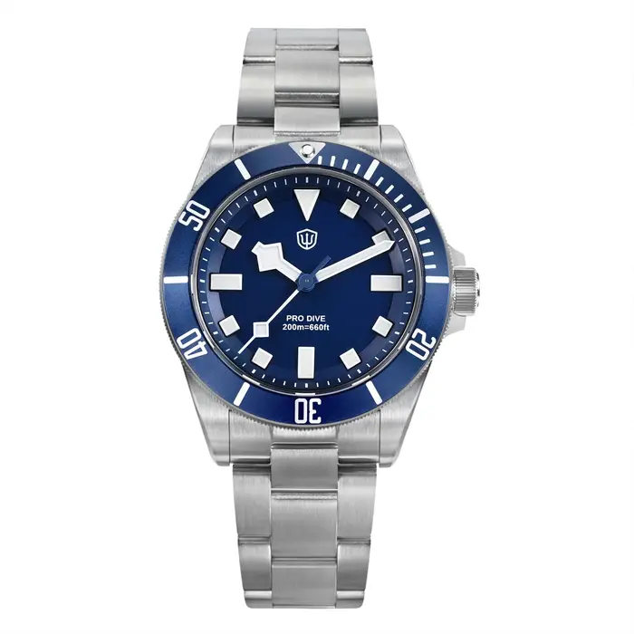 Watchdives WD1969 Pro montre VH31 balayage secondes en acier inoxydable mouvement à Quartz montres s