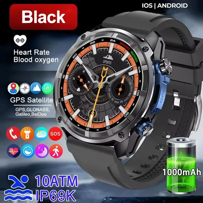 Nouvelle Montre Connectée GPS 2026 avec Cartes Hors Ligne