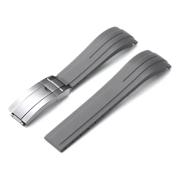 Bracelet en caoutchouc à extrémité incurvée, 20mm 21mm 22mm, pour Rolex pour DAYTONA pour SUBMARINER