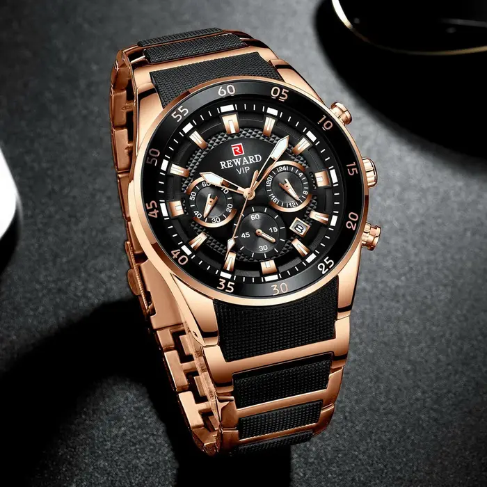 Récompense grand cadran hommes montres haut de gamme marque Sport montre étanche