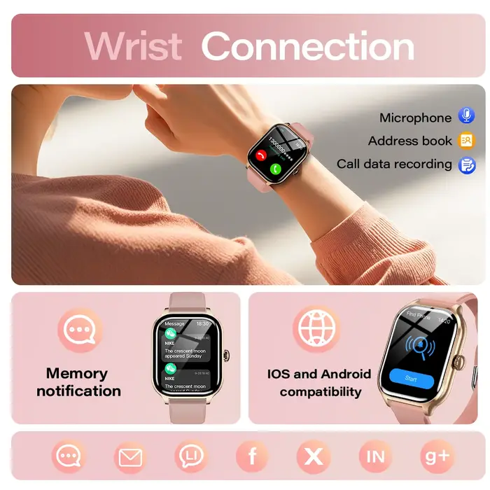 LAXASFIT 2025 nouvelle montre intelligente Bluetooth appel Message rappel 24 heures surveillance de la santé