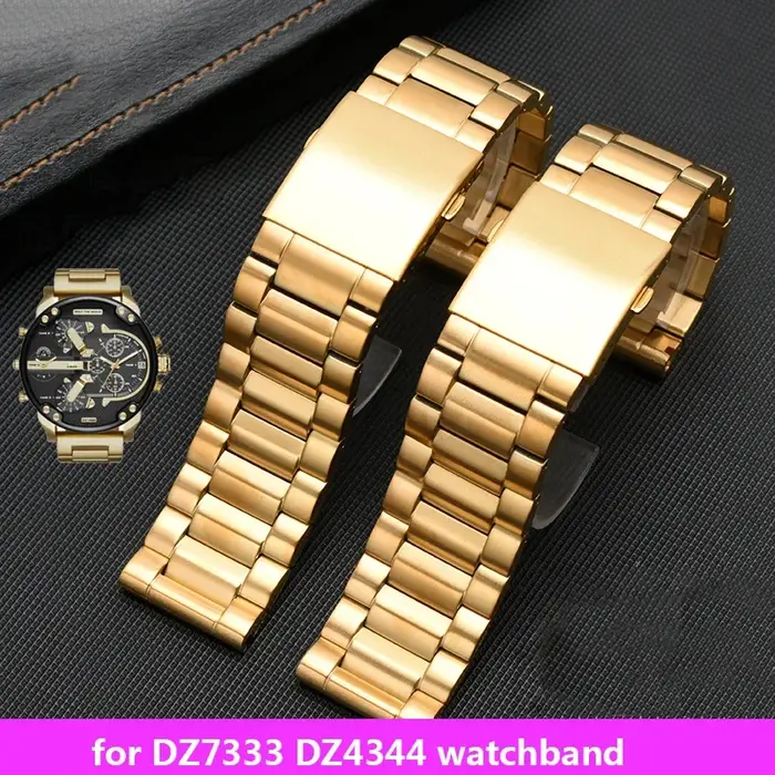 Bracelet de montre en acier inoxydable de haute qualité pour Diesel DZ7333 DZ4344