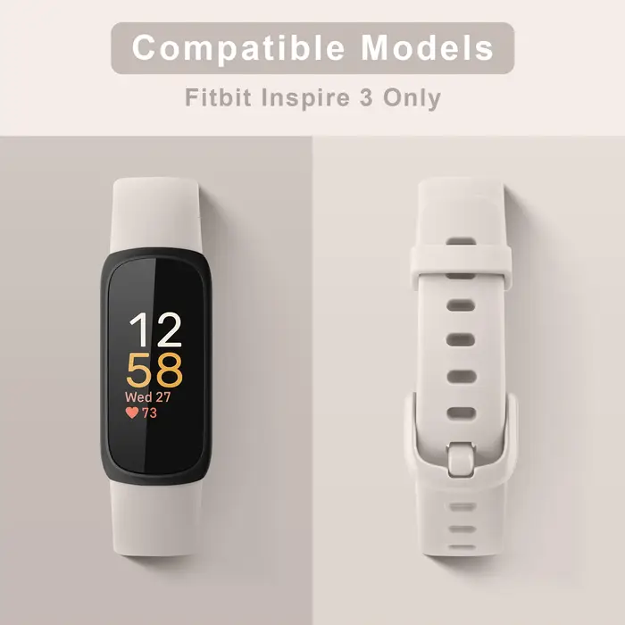 Bracelet en silicone souple pour Fitbit inspire 3