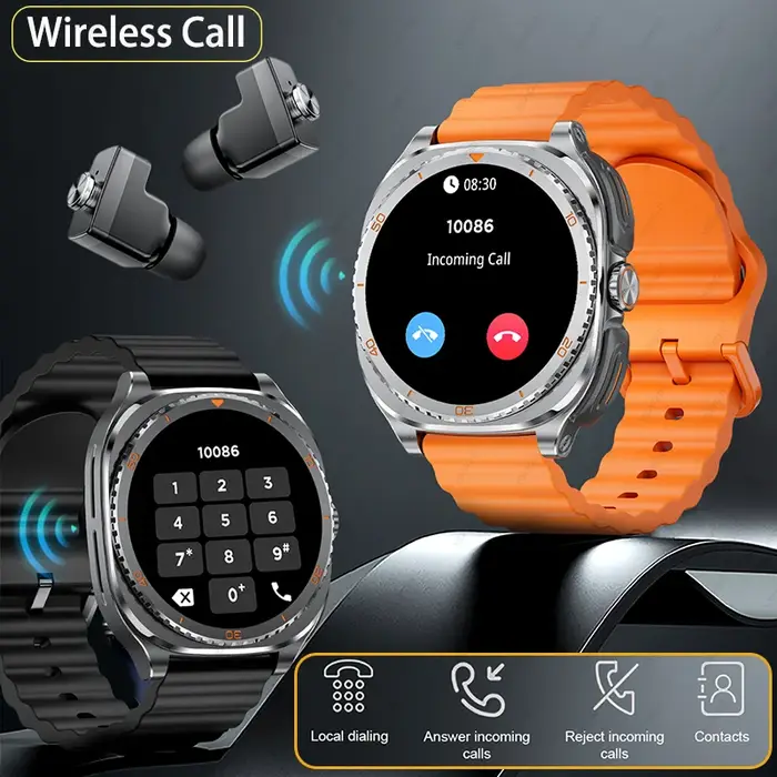 Nouvelle montre connectée 2-en-1 avec écouteurs