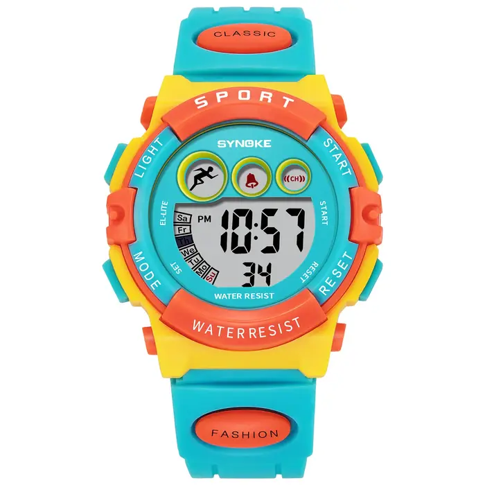 Montre de Sport étanche pour enfants, numérique LED, montre électronique de luxe pour enfants, garço