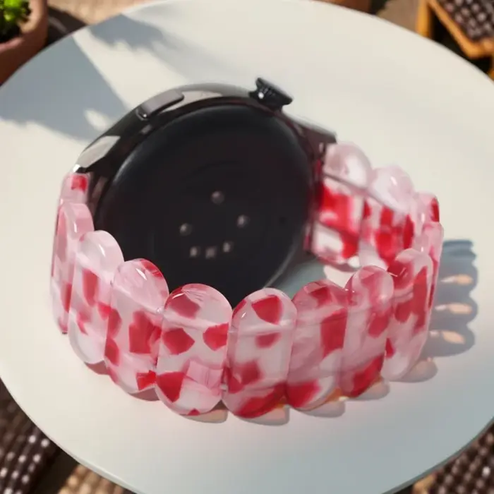 Bracelets tendance pour femme 18/20/22 pour Samsung Watch 7 6 5 4, bracelet en résine pour montre co