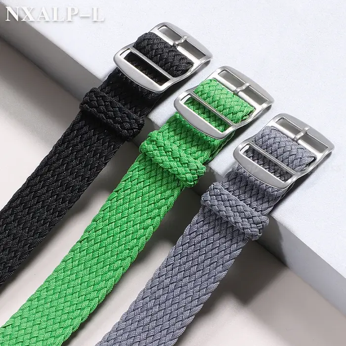 Bracelet de montre tissé en Nylon pour Omega pour Swatch
