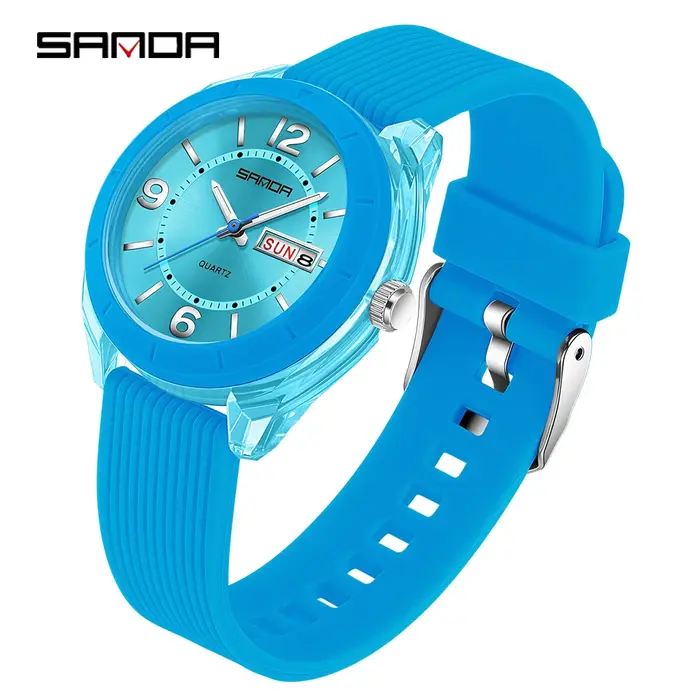 SANDA montre à Quartz pour femmes étanche Auto Date semaine élégant luxe dames montre-bracelet