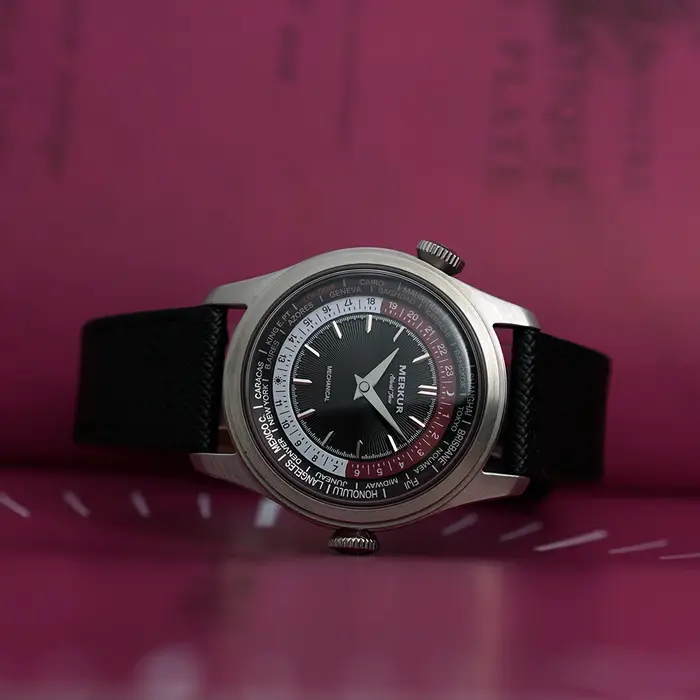 2025 nouveau Merkur double couronne montre universelle rétro manuel montres mécaniques pour hommes