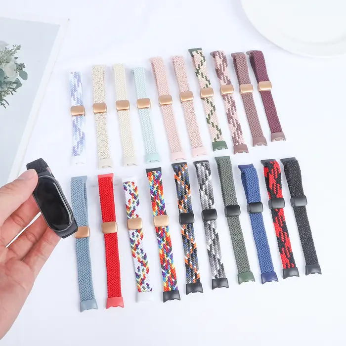 Bracelet tressé magnétique pour Xiaomi Mi Band 10