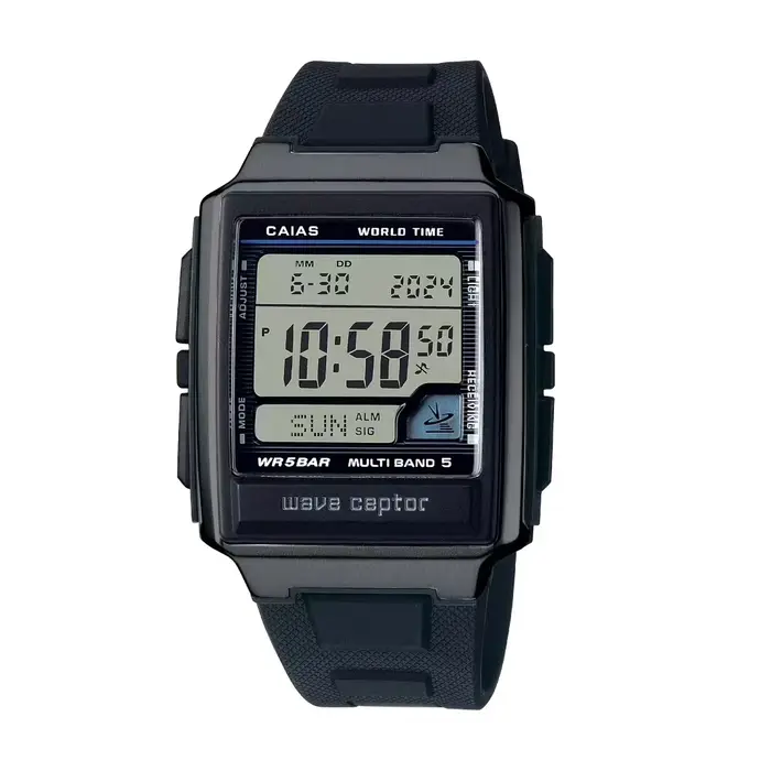 Montre sportive numérique unisexe CAIAS – Fonctionnalités complètes, cadran rectangulaire en alliage