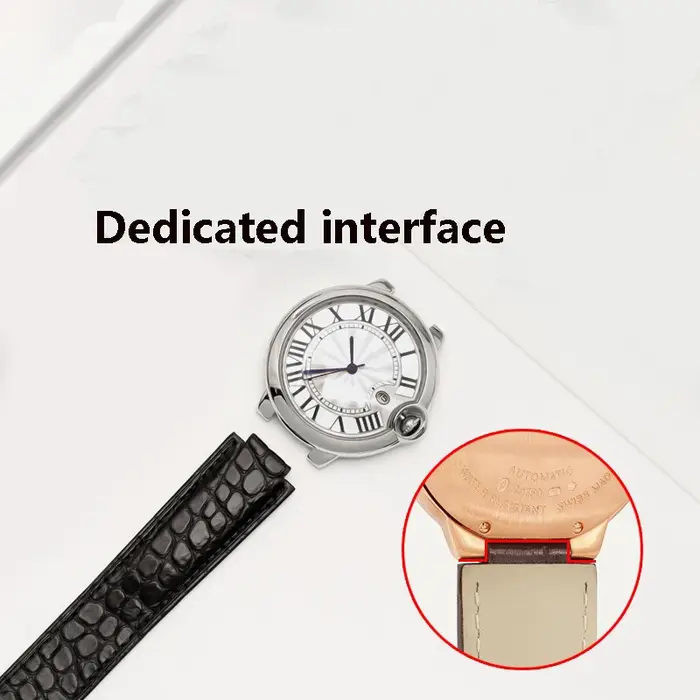Bracelet de montre en cuir de Crocodile
