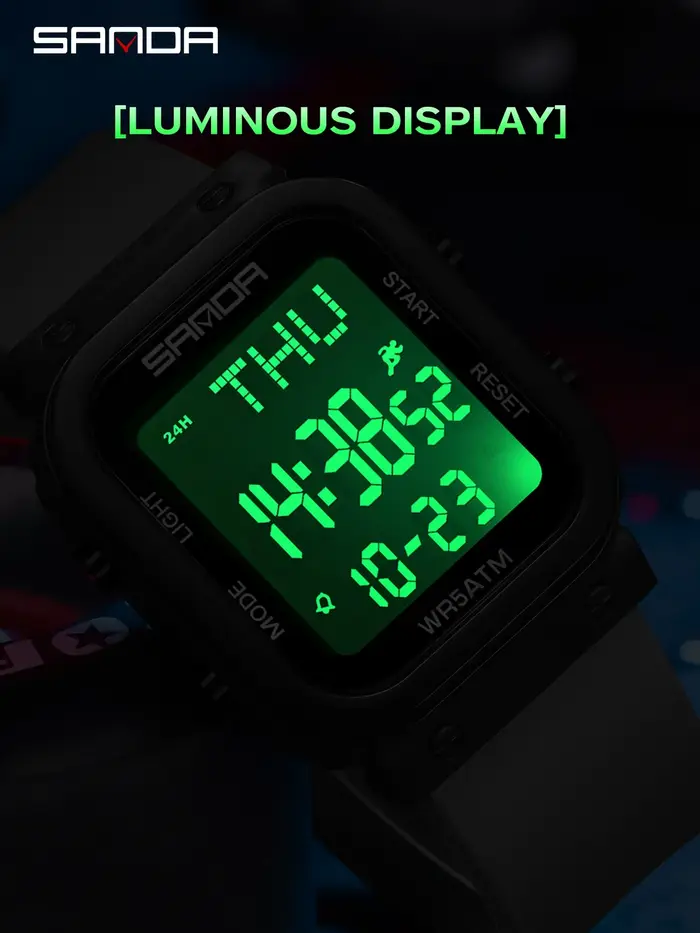 SANDA – montre numérique pour hommes