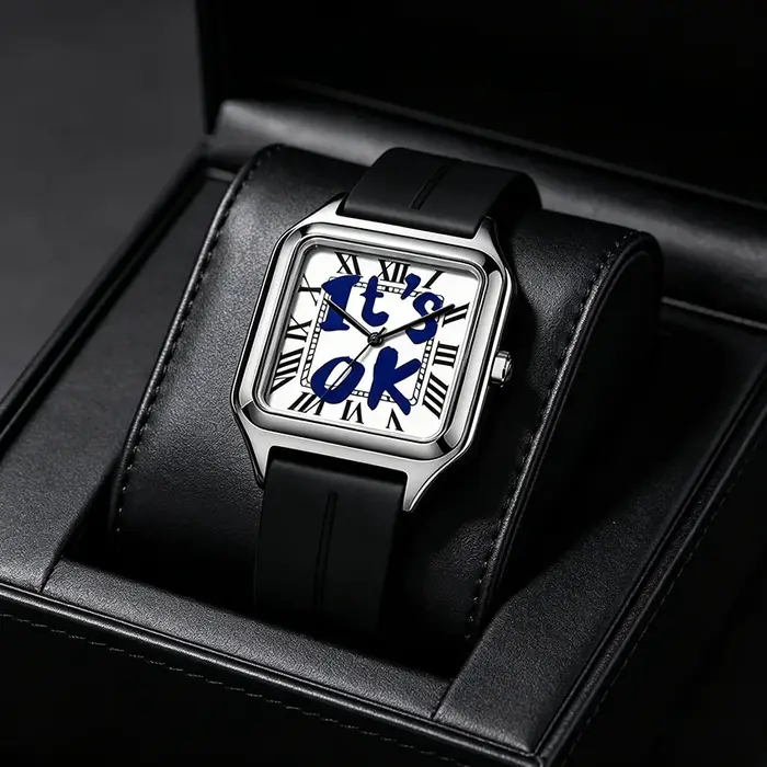 Montre carrée de luxe pour homme