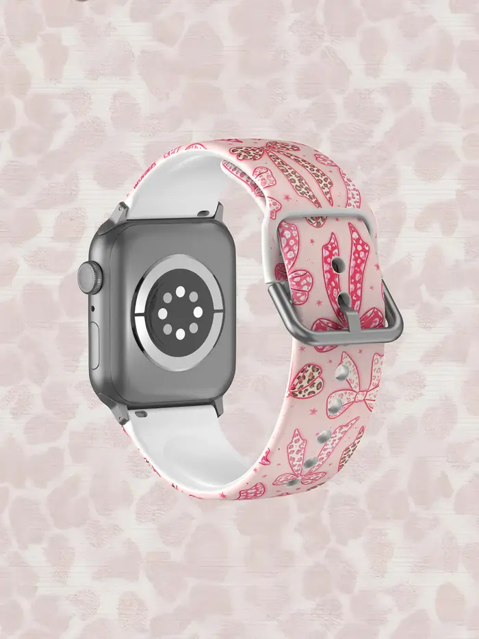 Joli nœud papillon rose Y2K pour bracelet Apple Watch 42mm 41mm 40mm 44mm 45-38mm