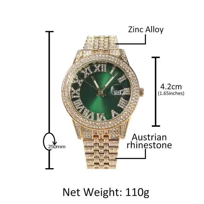 THE BLING KING – montre de luxe étanche pour hommes et femmes
