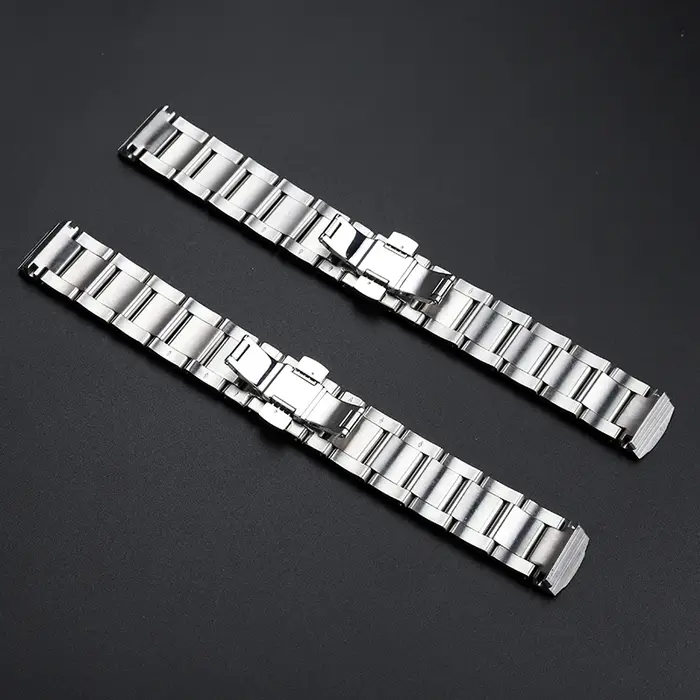 Bracelet de montre en acier de précision solide pour homme