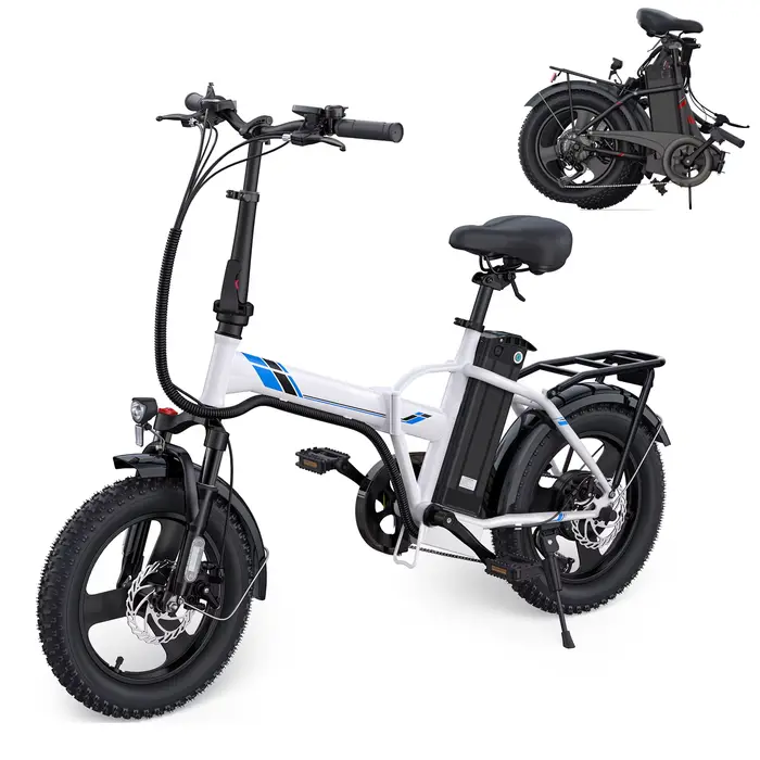 Vélo électrique Vivi Gopina 16" x 3.0 Fat Tire, avec 350 W, batterie amovible 48 V, 20 mph, jusqu'à 