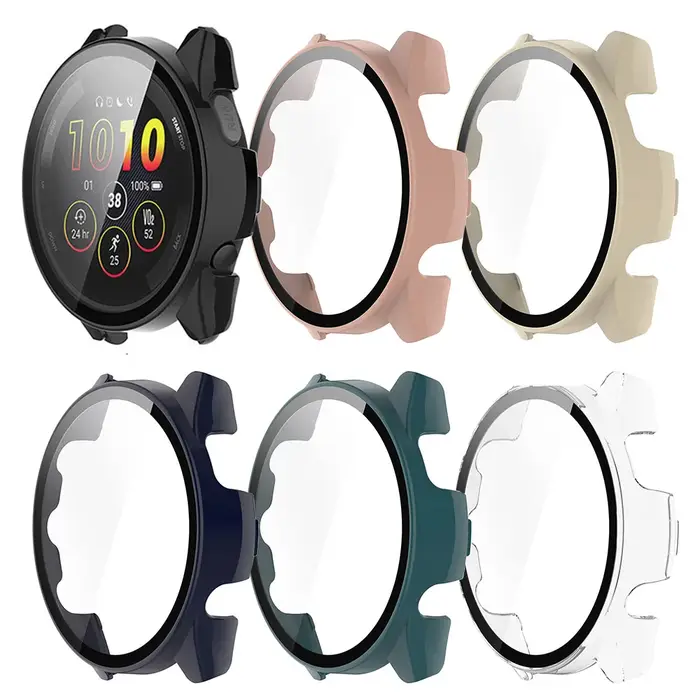 PC + étui en verre pour Garmin Forerunner 255 255S 265 265S 965