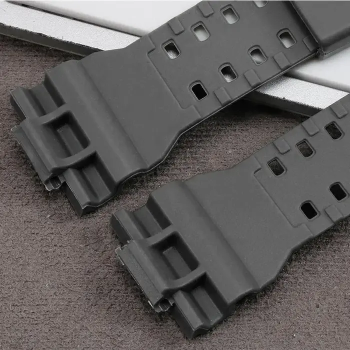 Bracelet de montre en caoutchouc silicone 16mm pour mol pour G choc GD-100 G-8900 GA-120 remplacement bande noir