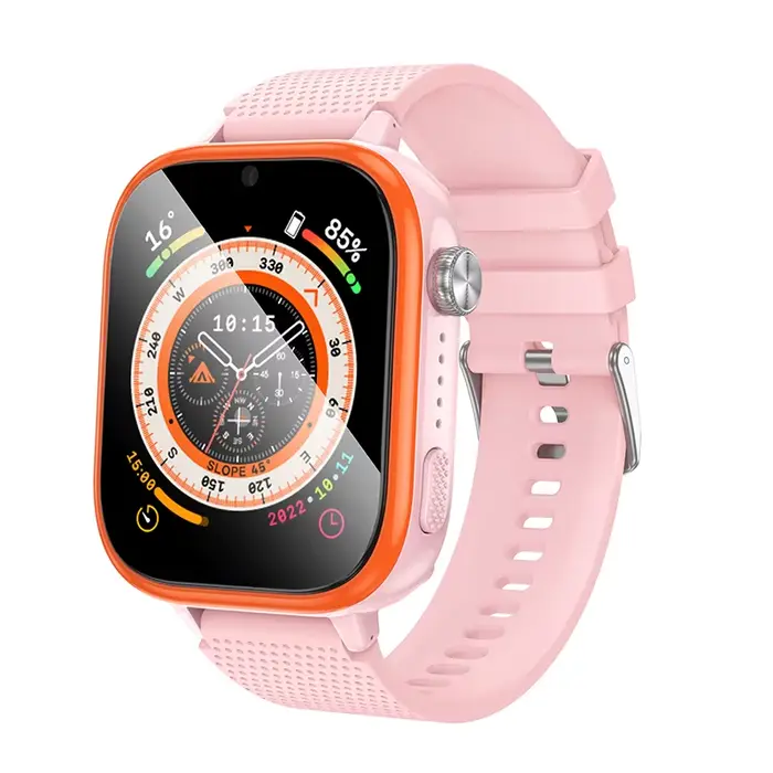 Montre Connectée CO Y101 4G pour Enfant, Garçon et Fille, Écran Tactile HD 2.5D de 1.83 Pouces, Supp