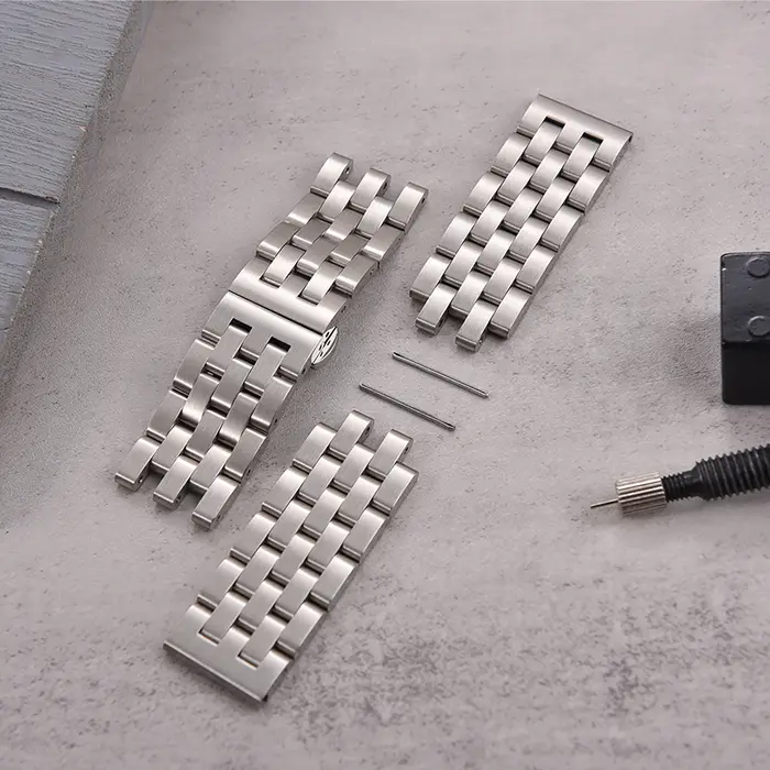 Bracelet de montre en acier pour Jubilee Flat Watch