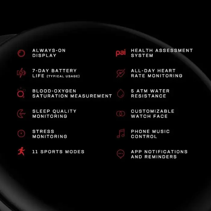 Amazfit-Montre connectée de sport Zepp E