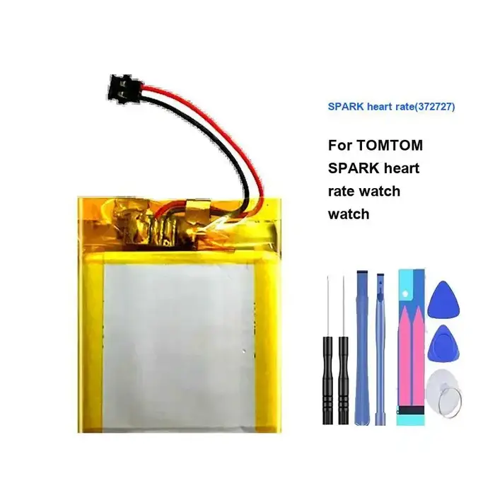 Batterie de montre 290Mah pour Tomtom Spark fréquence cardiaque 372727 sûre et fiable