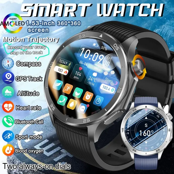 OPPO montre X2 dernière appel Bluetooth Smartwatch hommes GPS NFC surveillance de la santé IP68
