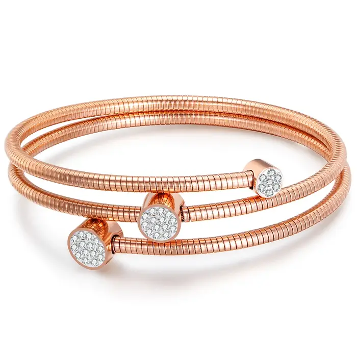 Bracelet en fil de câble en acier inoxydable pour femme