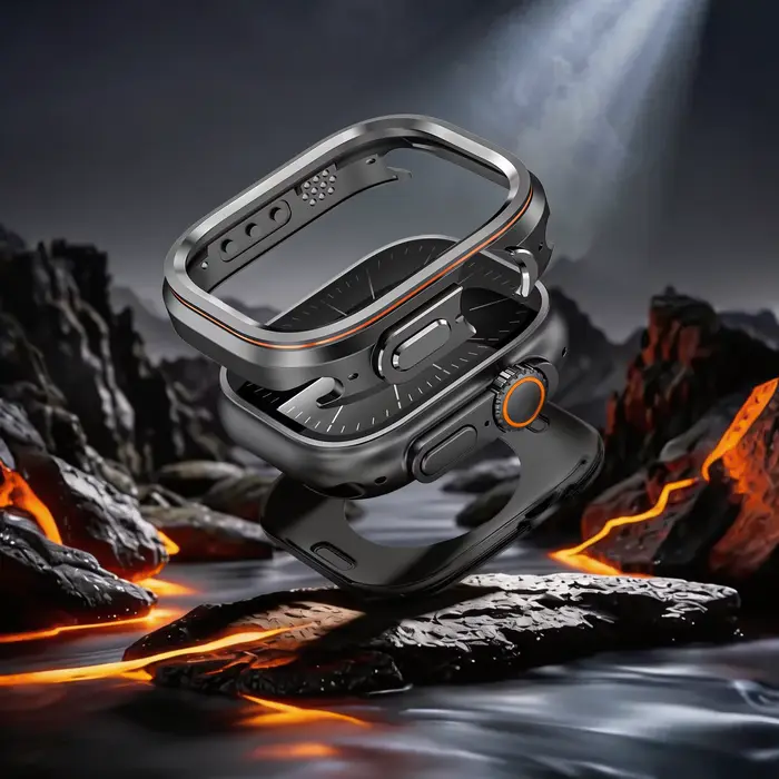 Étui de protection style Halo pour Apple Watch Ultra 3 2 1 49 mm