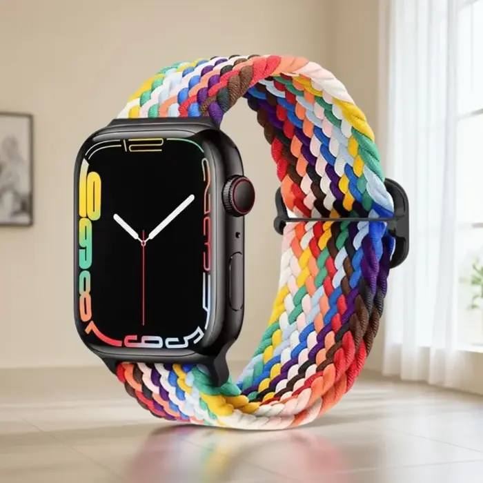 Bracelet en nylon tissé respirant et doux pour Apple IWatch Series 11 10 9 8 7 6 5 4 SE 40/41/42/44/45/46mm