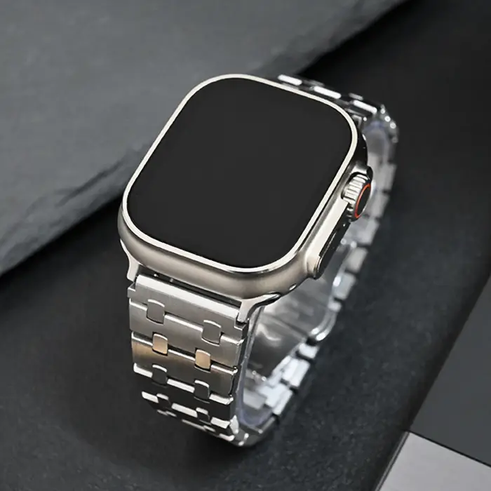 Bracelet en acier inoxydable pour Bracelet de montre Apple Ultra 2 49mm 46mm 45 44mm 41 40 44 38mm Bracelet en métal de luxe IWatch 10 9 8 7 6 SE 5