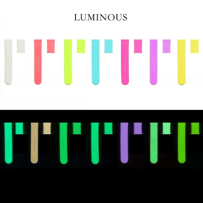 Bracelet lumineux en Silicone pour Apple Watch