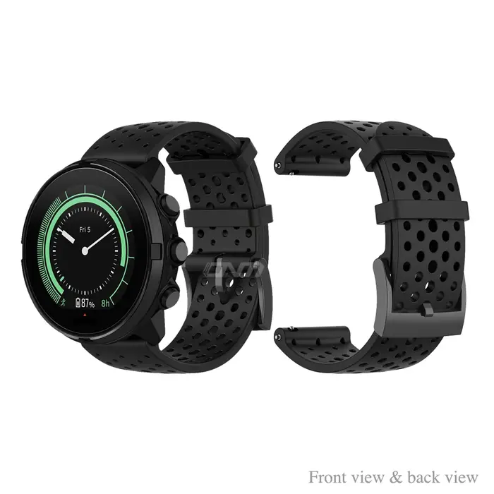 Bracelet en silicone pour Suunto 7 9 Baro D5 Spartan dehors Wrist, Bracelet de montre intelligent INA, Bracelet Correa Strap pour Fossil Q Hybrid