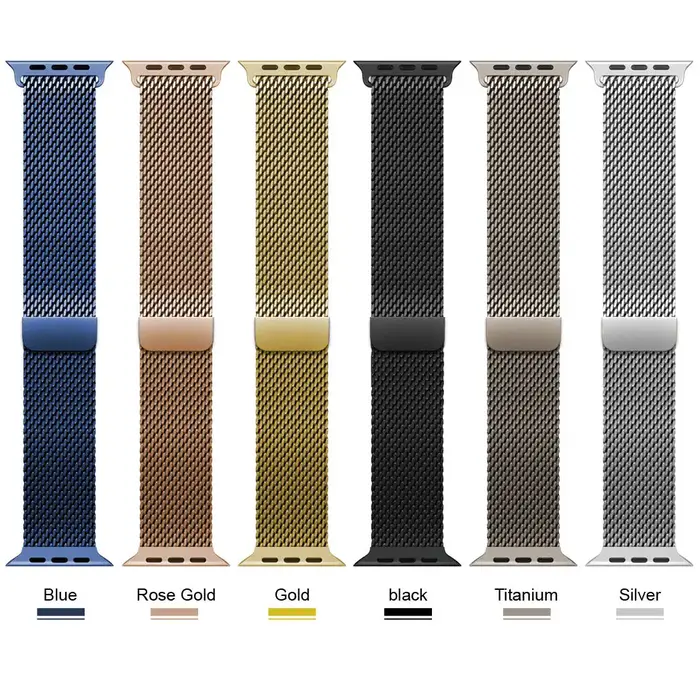 Boucle milanaise pour Apple Watch Ultra 3 bandes 49mm