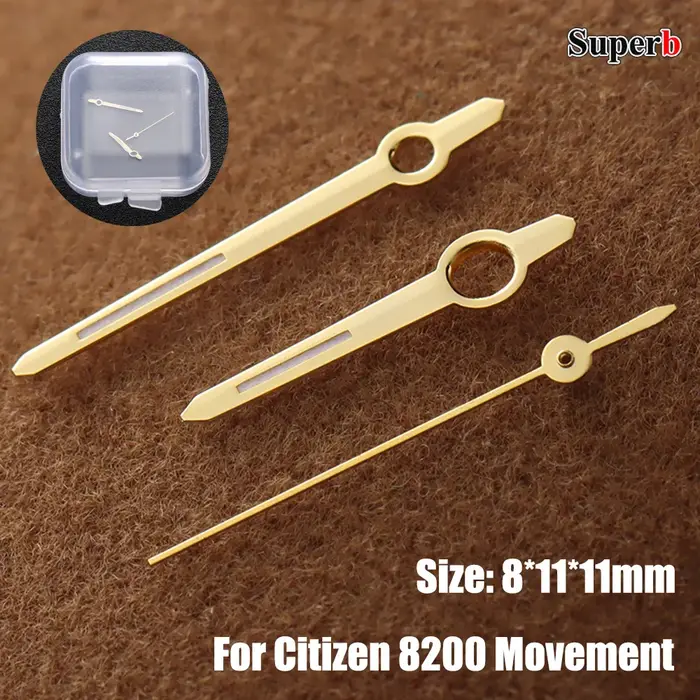 Aiguilles de montre de haute qualité pour mouvement Citizen 8200