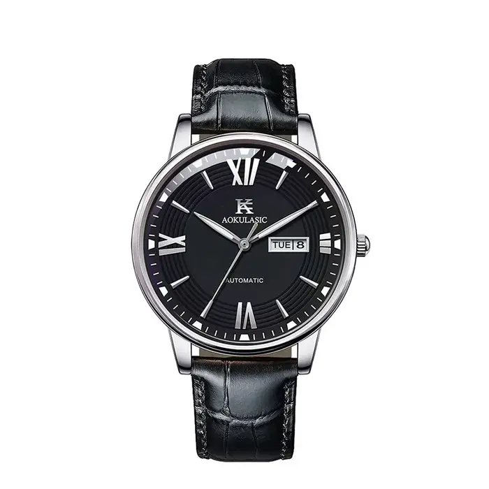 Montre mécanique automatique ultra fine pour hommes