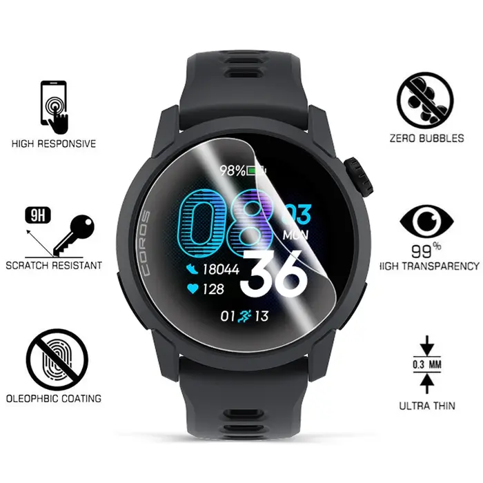 Protecteur d'écran pour montre connectée Coros Pace 4 3