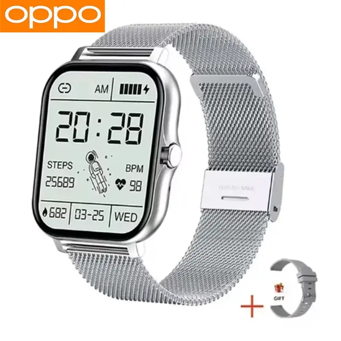 OPPO vente chaude nouvelle montre intelligente pour hommes femmes plus récent Sport SmartWatch visages Bluetooth appel