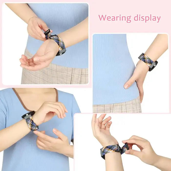 Bracelet à boucle tressée pour Suunto Race/Bande de montre intelligente verticale