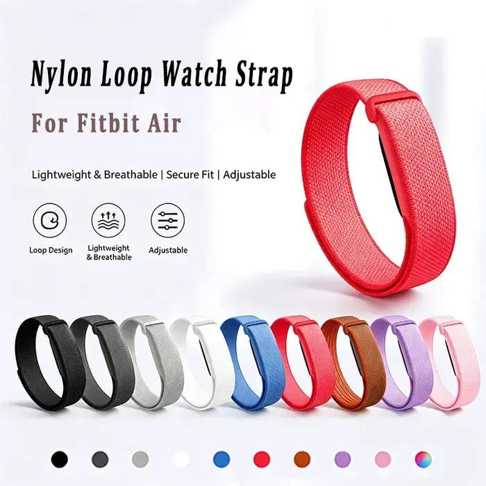 Bracelet de montre tressé en nylon sport pour Google Fitbit Air Loop