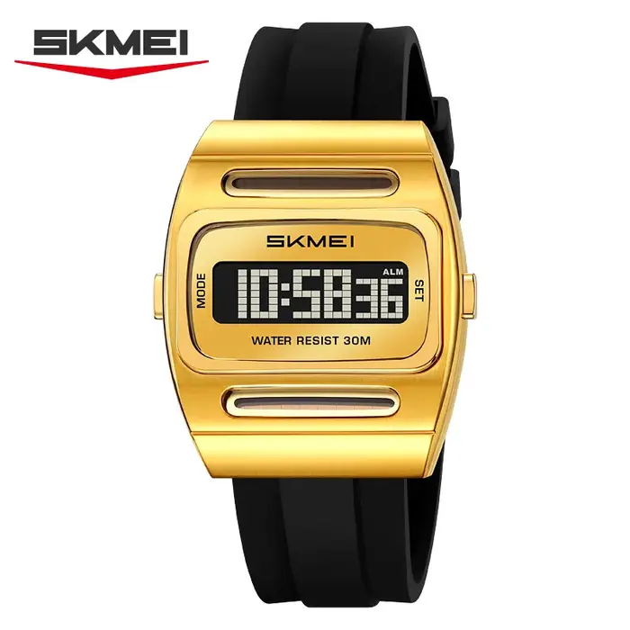 Montres de sport numériques multifonctionnelles à énergie solaire de luxe SKMEI 2563