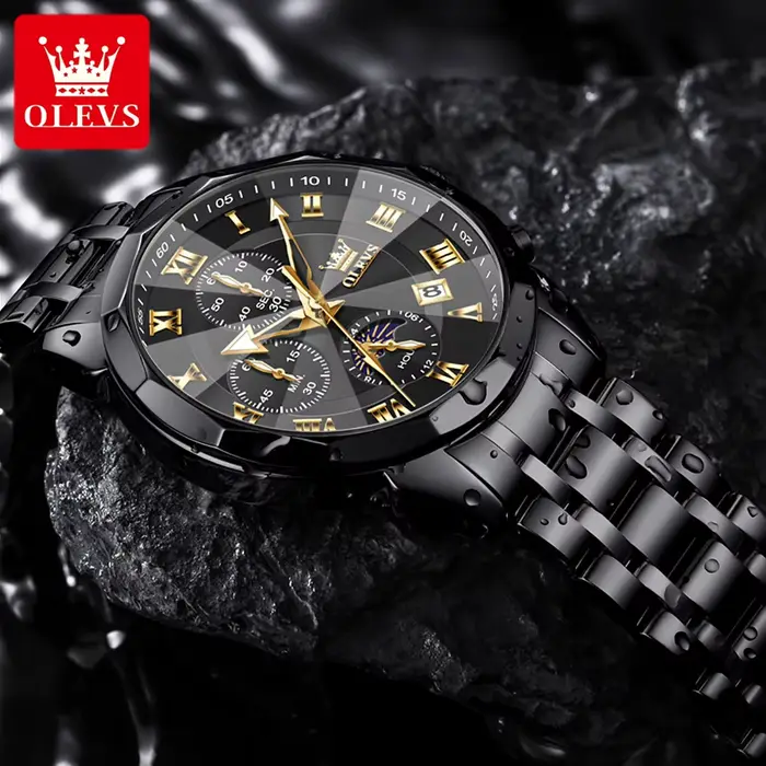 Montre à Quartz Multifonctionnelle pour Homme